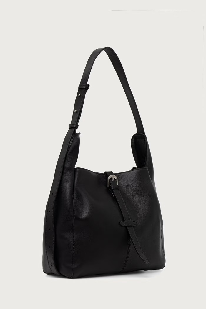 Eleh Torebka hobo damska skórzana EFWB260011 brązowy AW26