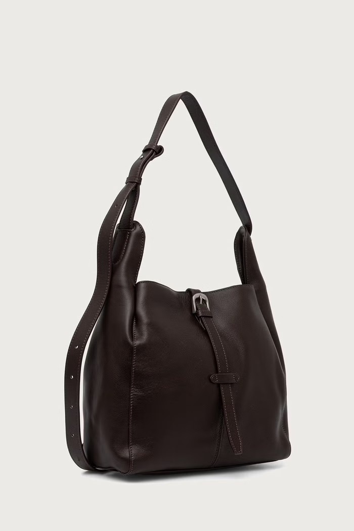 Eleh Torebka hobo damska skórzana EFWB260011 czarny AW26