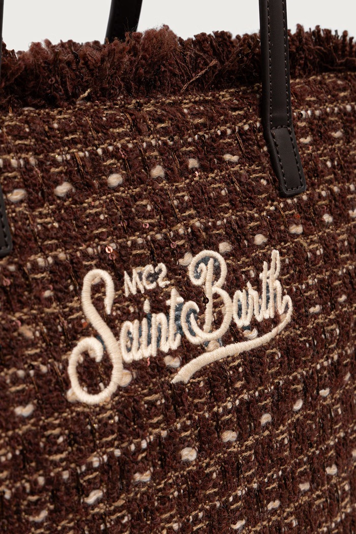 Torebka shopper damska MC2 Saint Barth VANI052 brązowy