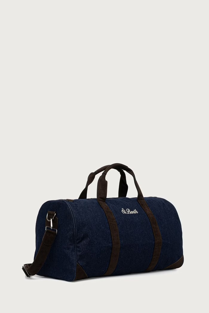 MC2 Saint Barth Torba damska z bawełną JTEL0014 niebieski AW26