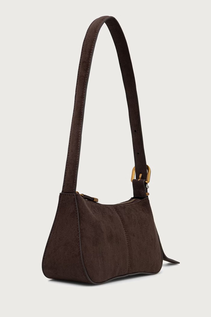 Steve Madden Torebka hobo damska z imitacji zamszu Btanzie SM13002294 brązowy AW26