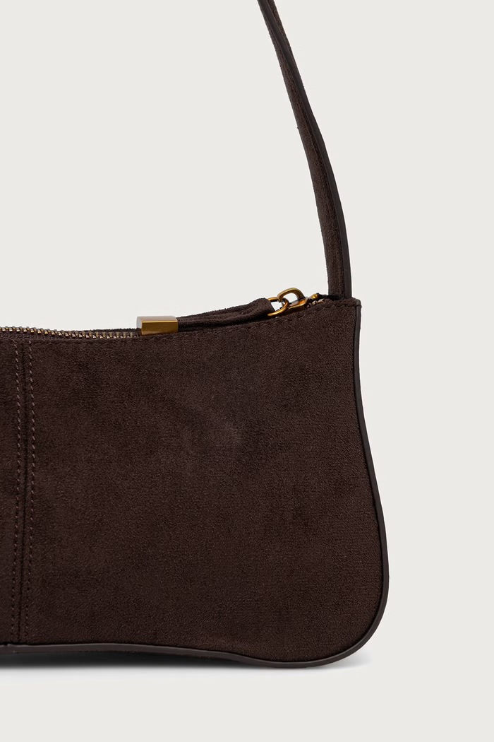 Akcesoria Steve Madden Torebka hobo damska z imitacji zamszu Btanzie SM13002294 brązowy