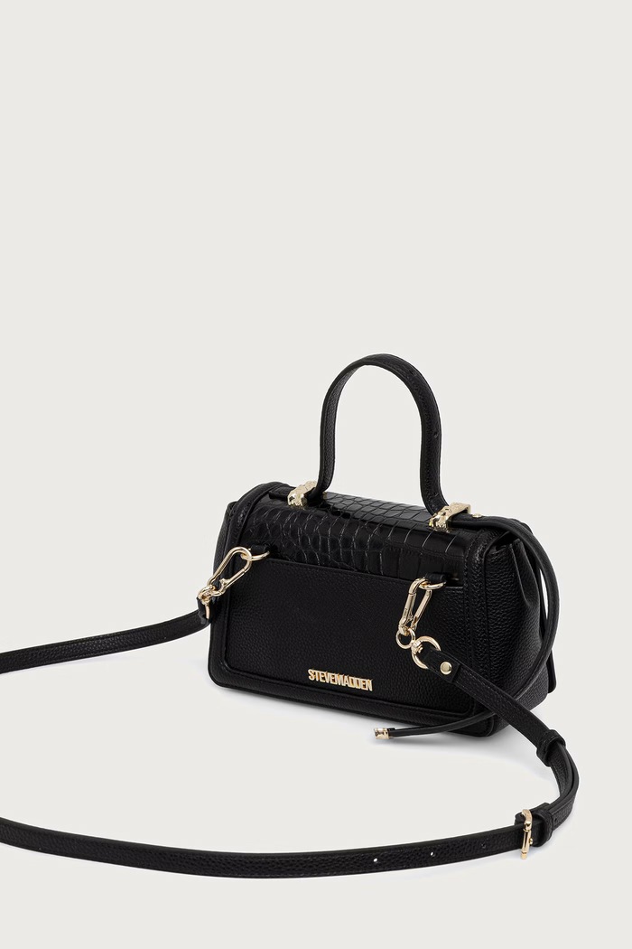 Akcesoria Steve Madden Torebka crossbody damska z imitacji skóry Bquill-C SM13002515 czarny