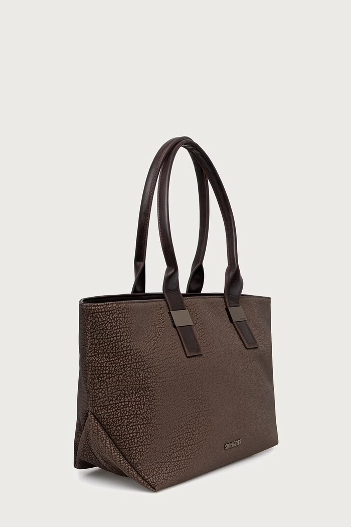 Steve Madden Torebka shopper damska z imitacji skóry Bmojave SM13002421 brązowy AW26