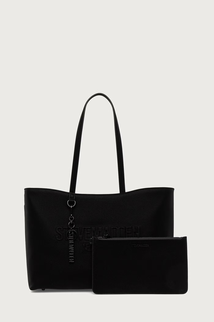 Steve Madden Torebka shopper damska z imitacji skóry Blessin czarny SM13001756