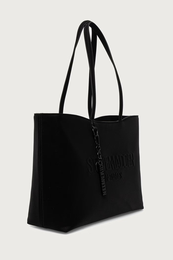 Steve Madden Torebka shopper damska z imitacji skóry Blessin SM13001756 czarny AW26