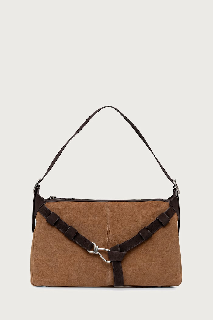 Steve Madden Torebka shopper damska zamszowa Bklarity brązowy SM13002220