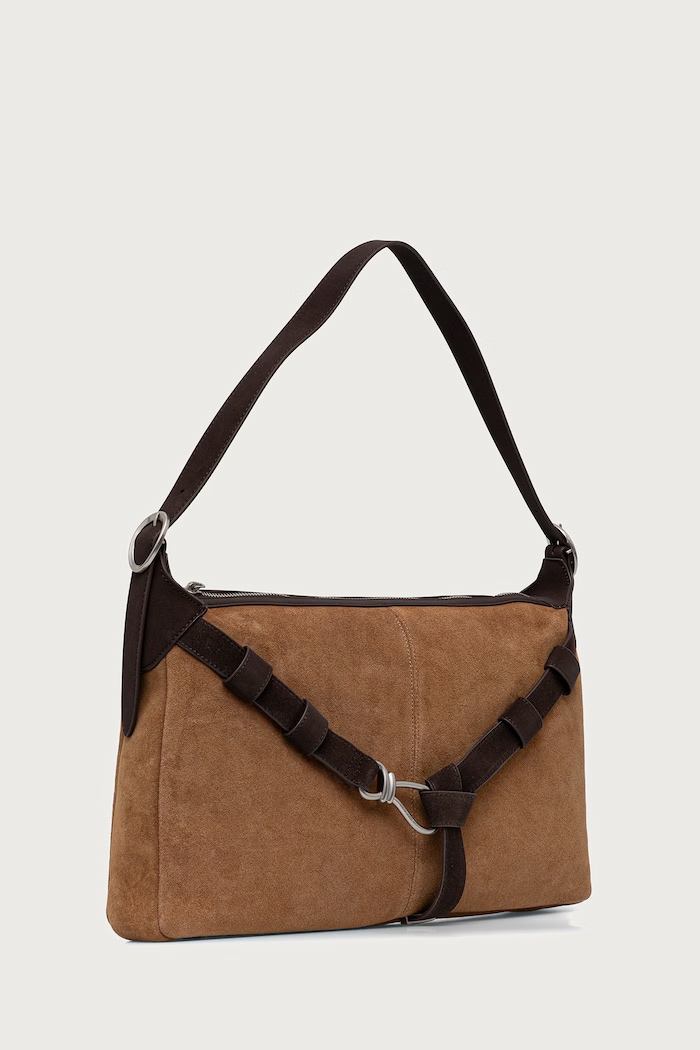 Steve Madden Torebka shopper damska zamszowa Bklarity SM13002220 brązowy AW26