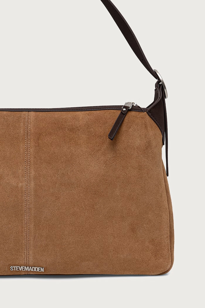 Akcesoria Steve Madden Torebka shopper damska zamszowa Bklarity SM13002220 brązowy