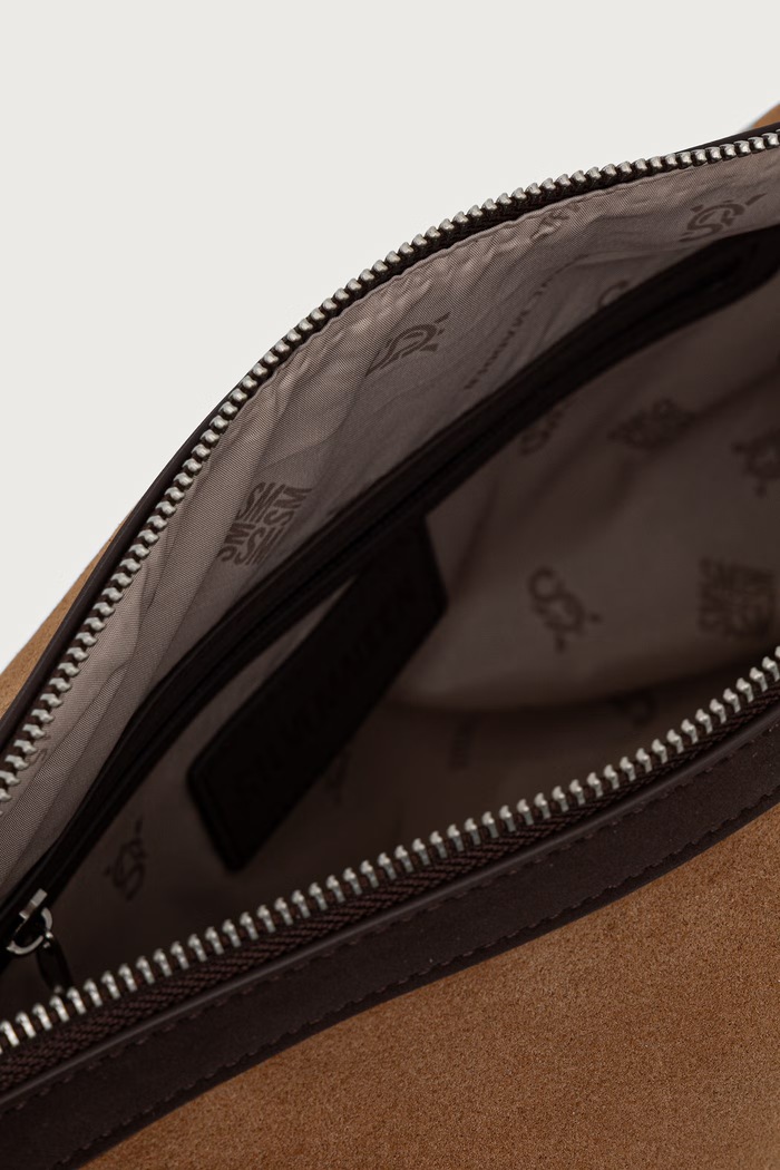 Torebka shopper damska zamszowa Bklarity Steve Madden brązowy SM13002220