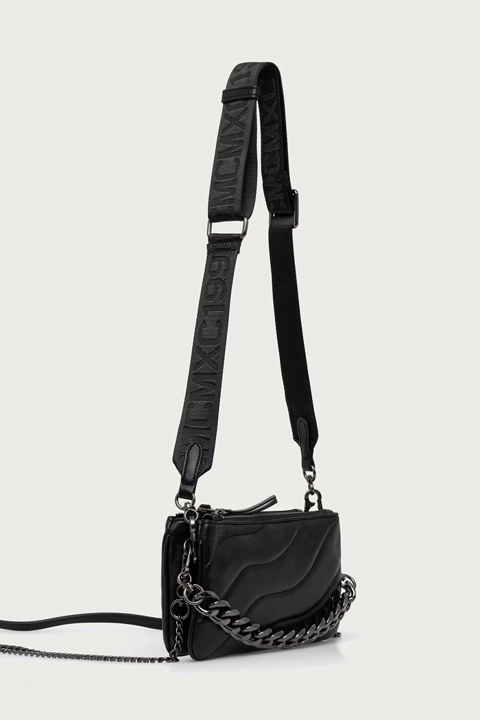Steve Madden Torebka crossbody damska z imitacji skóry Bhydra SM13002366 czarny AW26