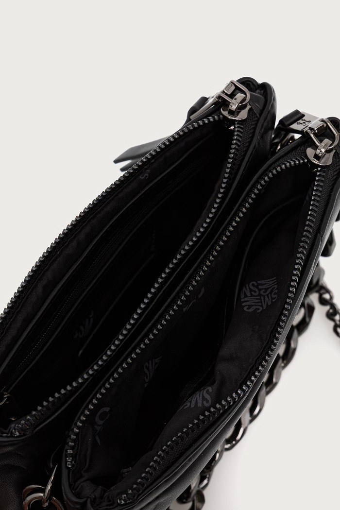 Torebka crossbody damska z imitacji skóry Bhydra Steve Madden czarny SM13002366