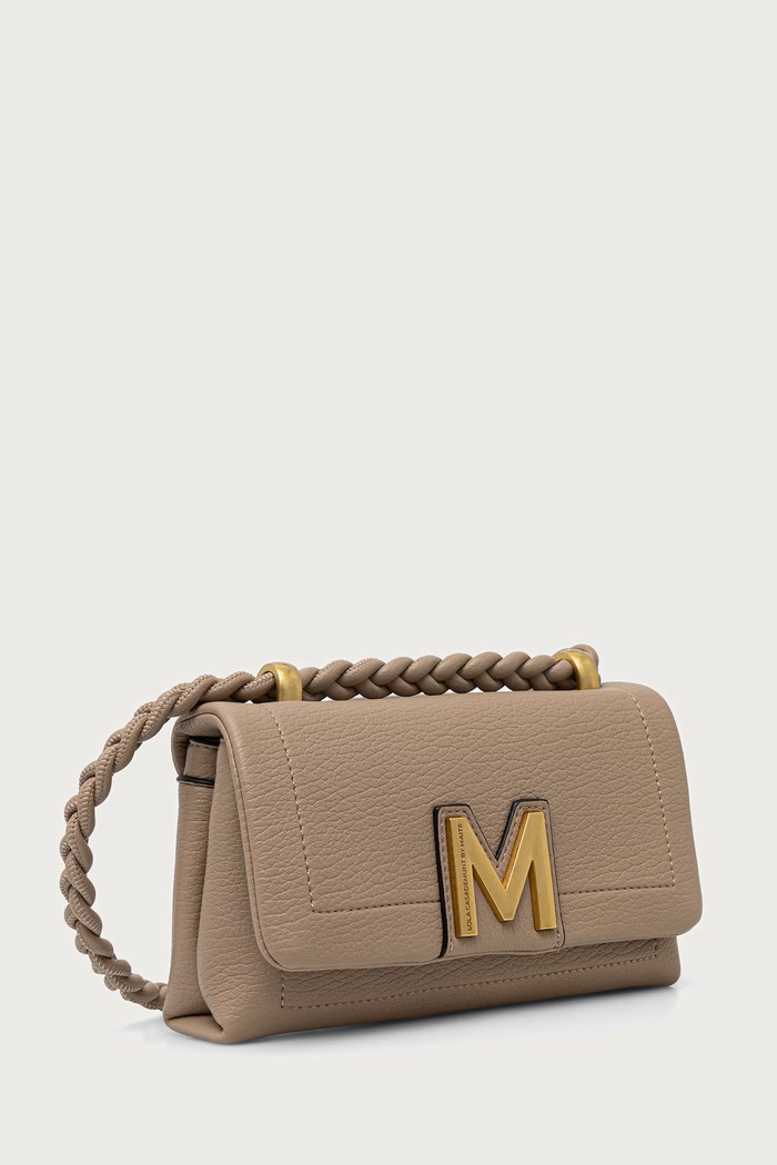 Lola Casademunt Torebka crossbody damska z imitacji skóry MF2604015 beżowy AW26