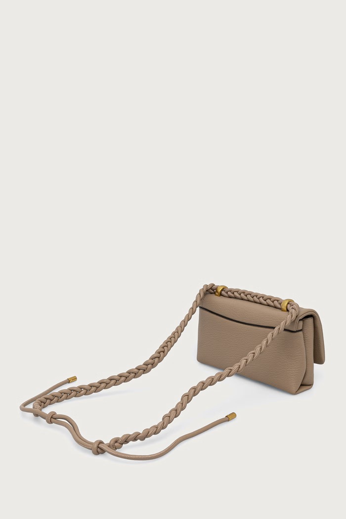 Akcesoria Lola Casademunt Torebka crossbody damska z imitacji skóry MF2604015 beżowy