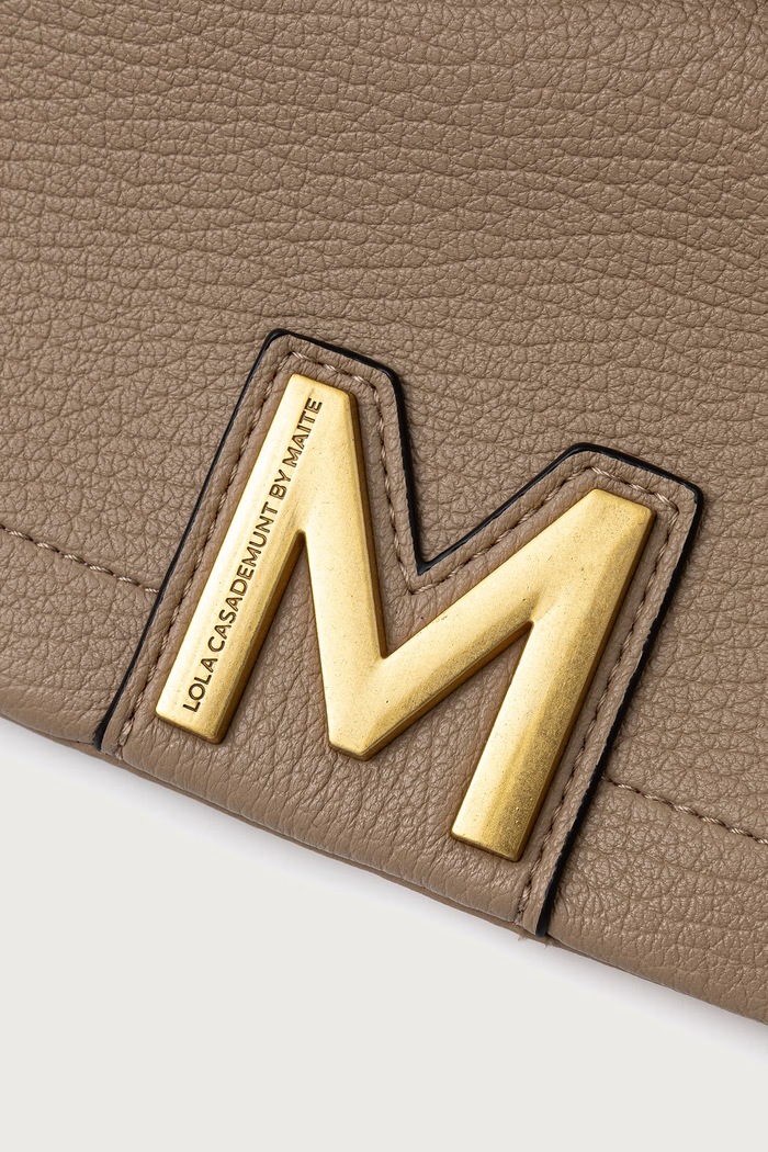 Torebka crossbody damska z imitacji skóry Lola Casademunt MF2604015 beżowy