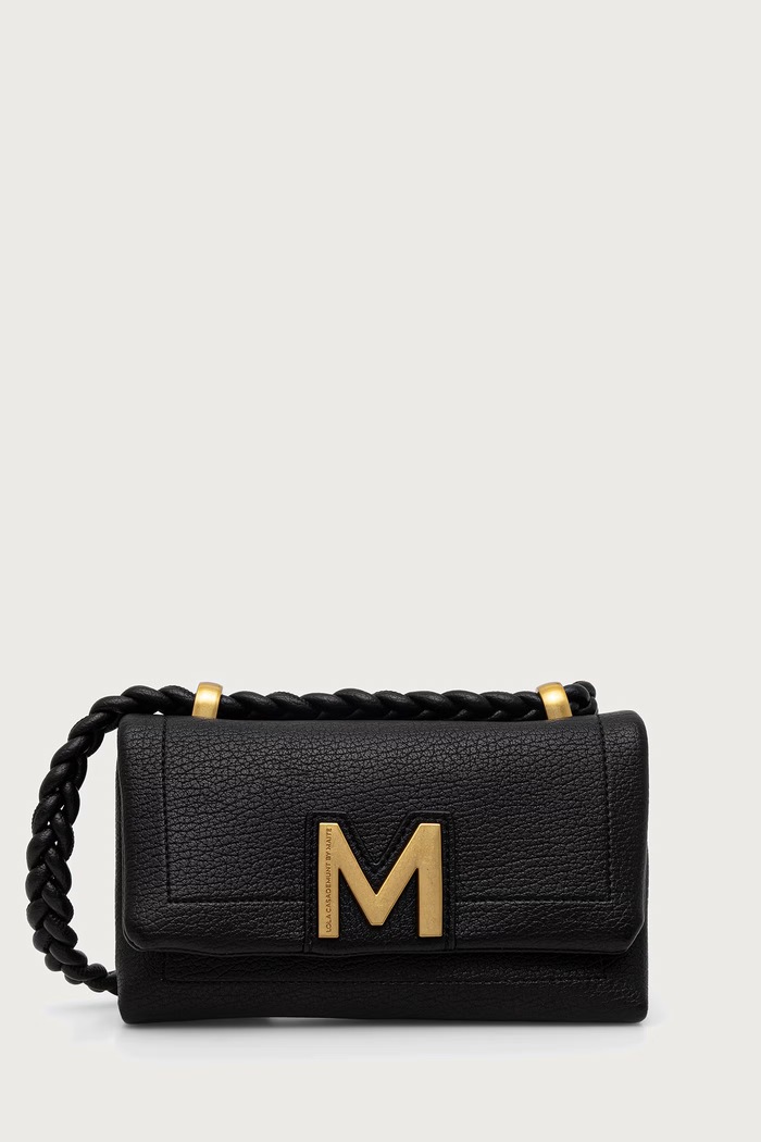 Lola Casademunt Torebka crossbody damska z imitacji skóry czarny MF2604015