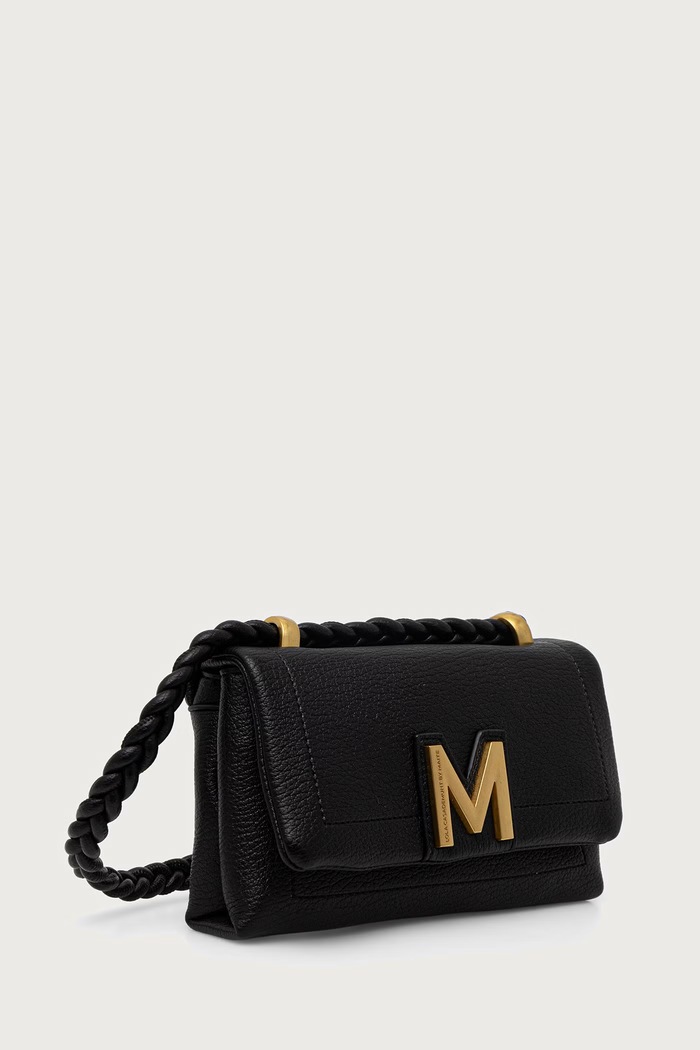 Lola Casademunt Torebka crossbody damska z imitacji skóry MF2604015 czarny AW26