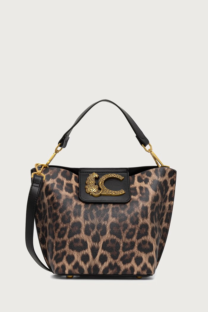 Lola Casademunt Torebka crossbody damska z imitacji skóry brązowy LF2604083