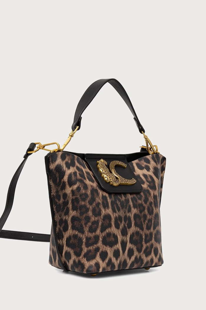 Lola Casademunt Torebka crossbody damska z imitacji skóry LF2604083 brązowy AW26