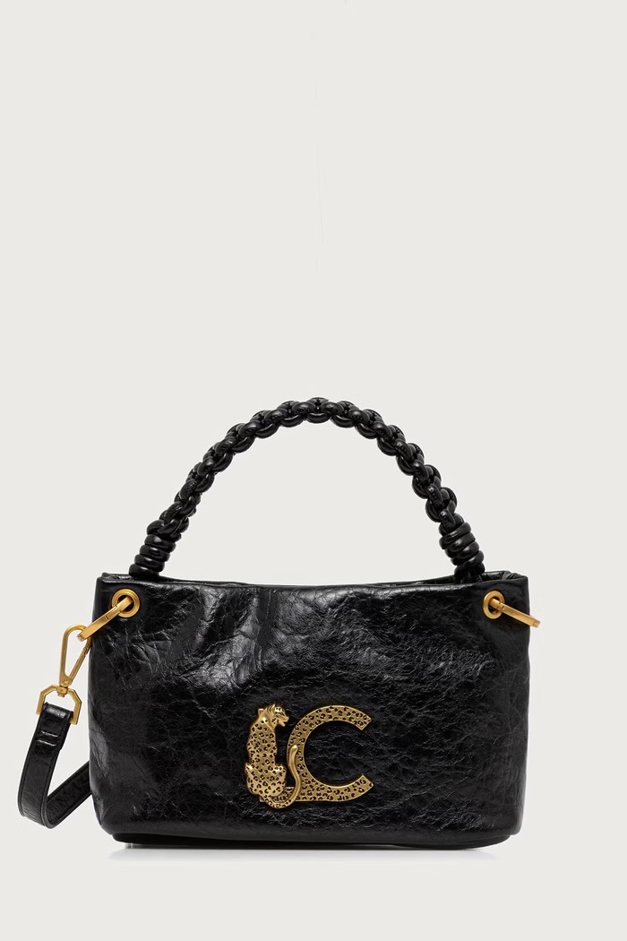Lola Casademunt Torebka crossbody damska z imitacji skóry czarny LF2604028