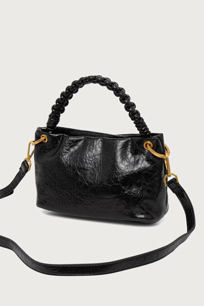 Akcesoria Lola Casademunt Torebka crossbody damska z imitacji skóry LF2604028 czarny
