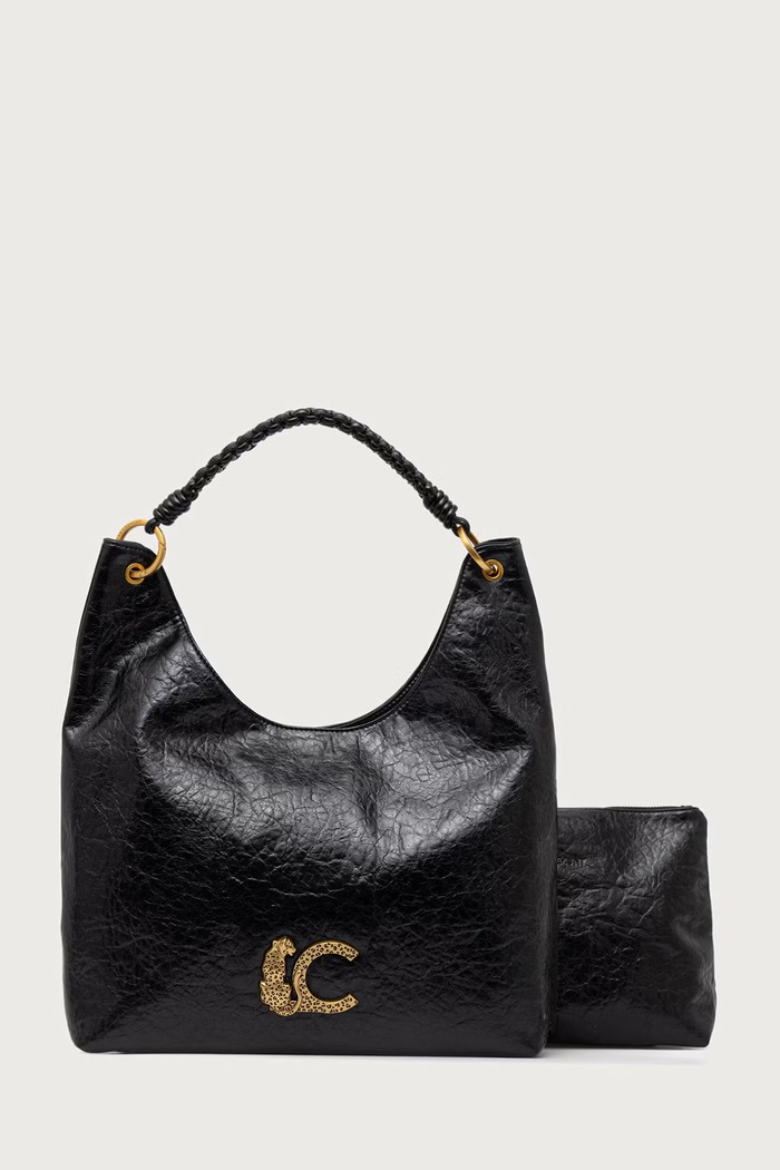 Lola Casademunt Tote bag pentru femei cu imitație de piele negru LF2604026