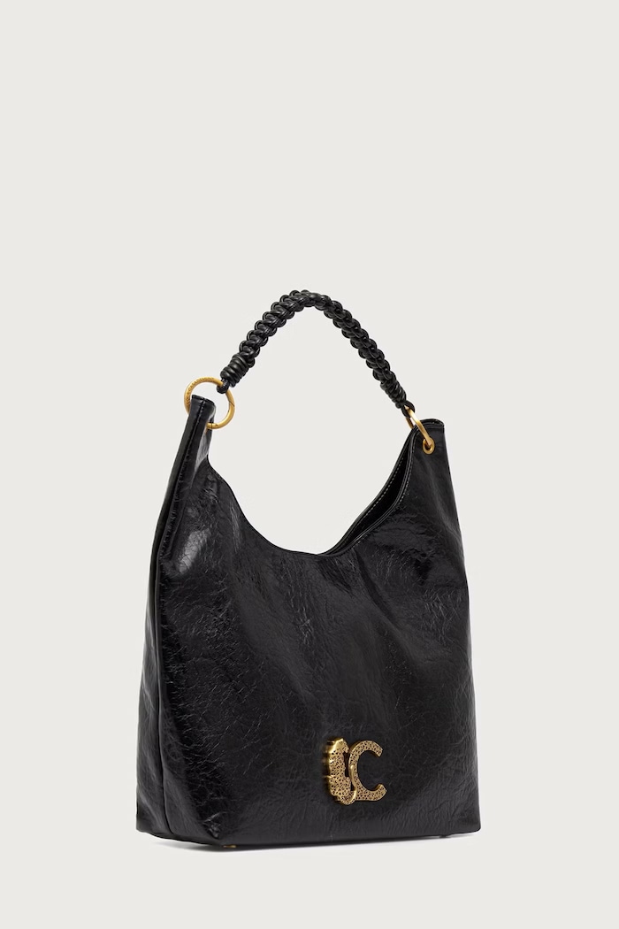 Lola Casademunt Tote bag pentru femei cu imitație de piele LF2604026 negru AW26