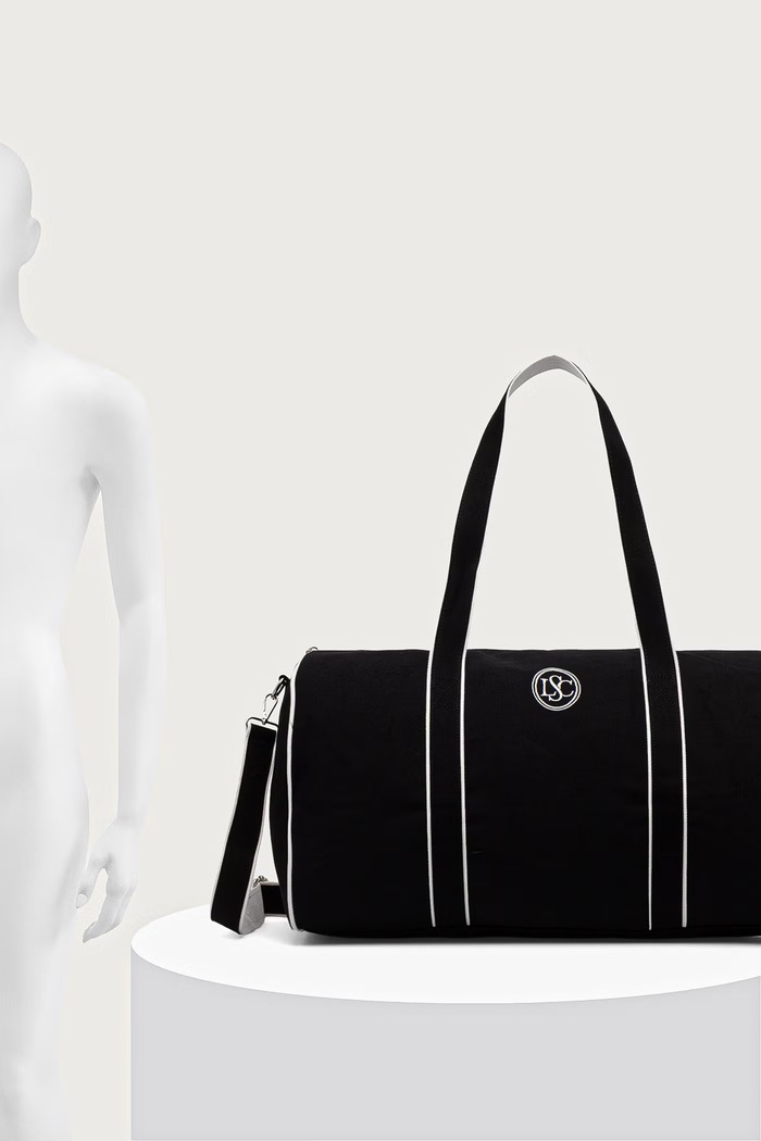 Le Privé Torba damska bawełniana VARSITY BAG NOIR LP00862