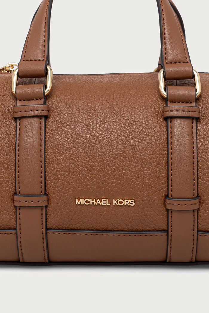 Torebka crossbody damska skórzana TEDDI MICHAEL Michael Kors 32F6G24C1L brązowy