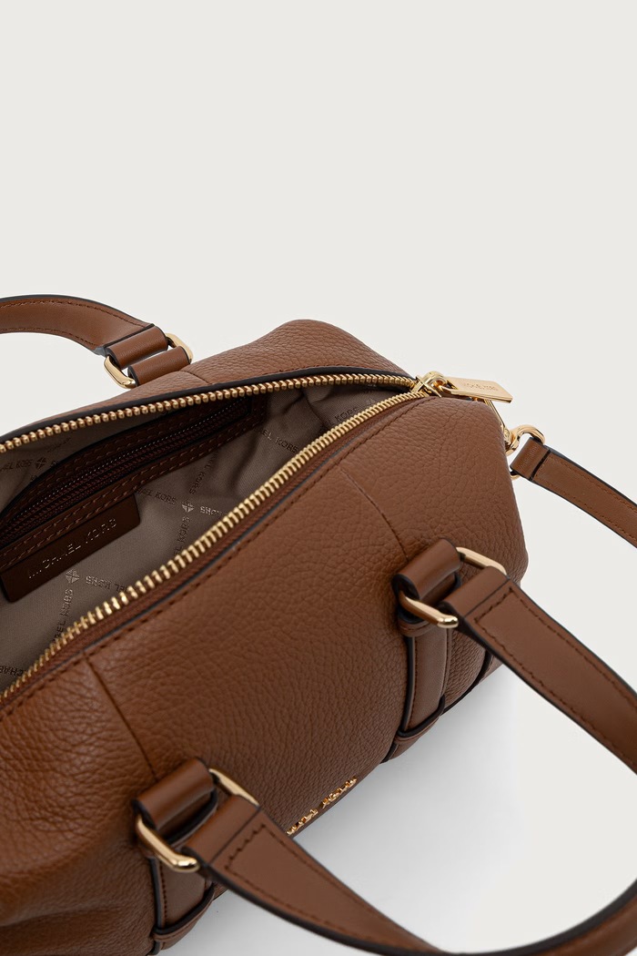 Torebka crossbody damska skórzana TEDDI MICHAEL Michael Kors brązowy 32F6G24C1L