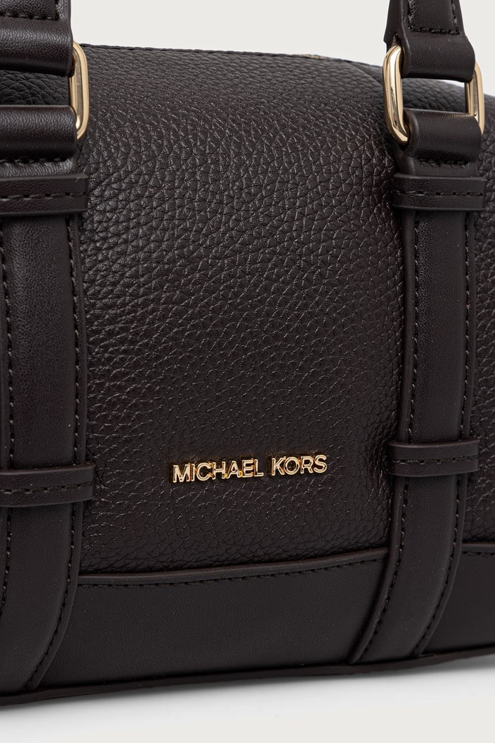 Akcesoria MICHAEL Michael Kors Torebka crossbody damska skórzana TEDDI 32F6G24C1L brązowy