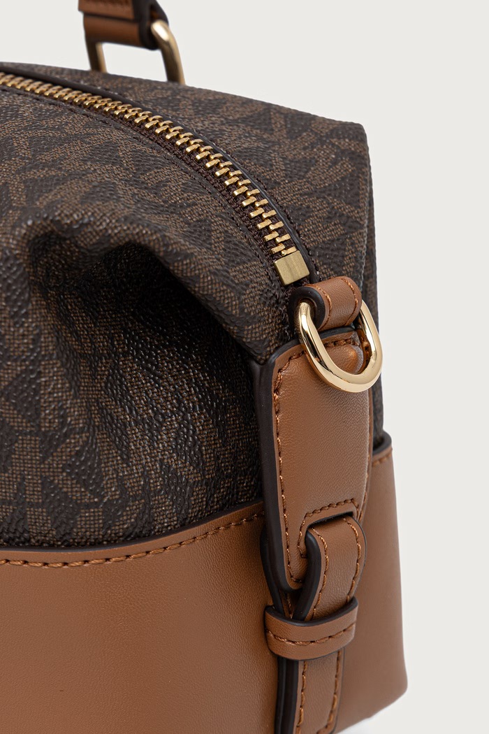 Torebka damska z imitacji skóry TEDDI MICHAEL Michael Kors 32F6G24C1B brązowy