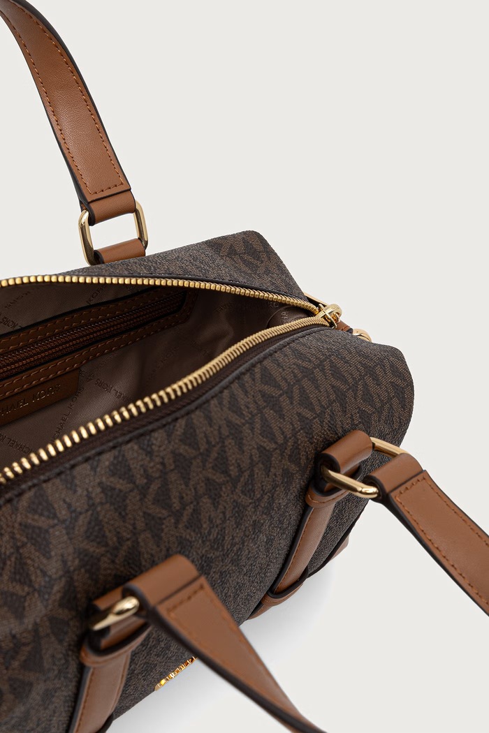 Torebka damska z imitacji skóry TEDDI MICHAEL Michael Kors brązowy 32F6G24C1B