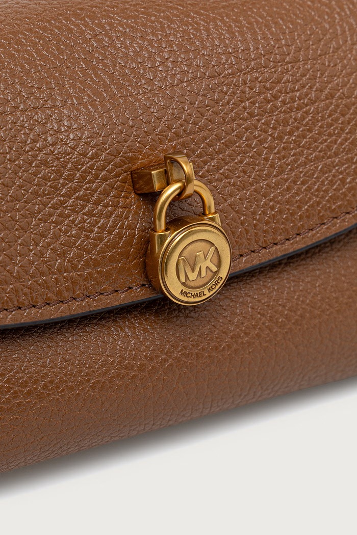 Akcesoria MICHAEL Michael Kors Torebka crossbody damska skórzana HAMILTON MODERNE 32F6ANXC0E brązowy