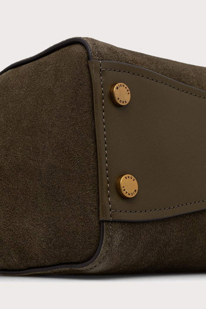 Torebka crossbody damska zamszowa MICHAEL Michael Kors zielony 32F6ATVC0S