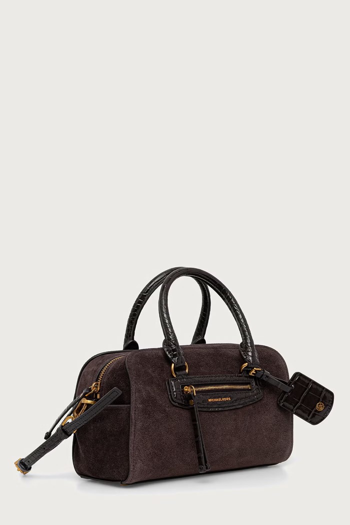 MICHAEL Michael Kors Torebka crossbody damska zamszowa 32F6ATVC0S brązowy AW26