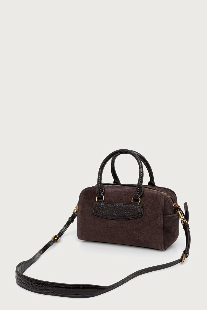 Akcesoria MICHAEL Michael Kors Torebka crossbody damska zamszowa 32F6ATVC0S brązowy