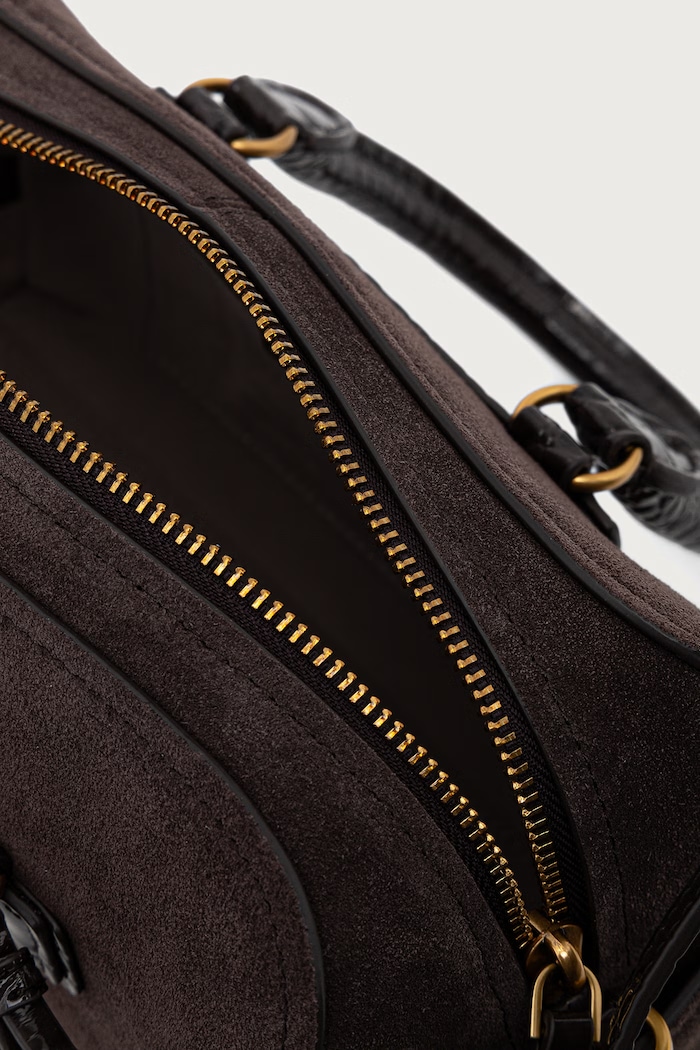 Torebka crossbody damska zamszowa MICHAEL Michael Kors brązowy 32F6ATVC0S