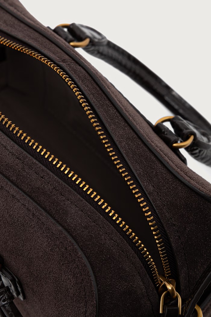 Torebka crossbody damska zamszowa MICHAEL Michael Kors brązowy 32F6ATVC0S