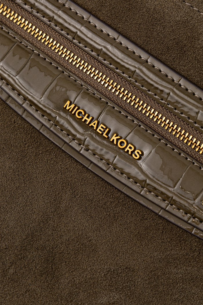 Torebka tote damska zamszowa MICHAEL Michael Kors 30F6ATVT4S zielony