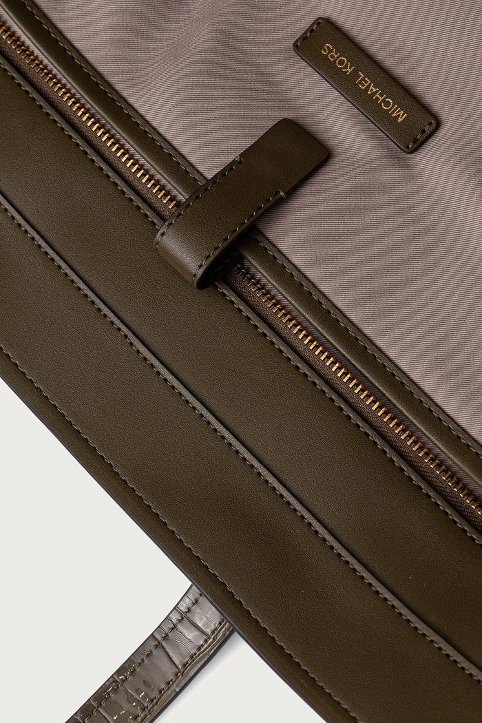 Torebka tote damska zamszowa MICHAEL Michael Kors zielony 30F6ATVT4S