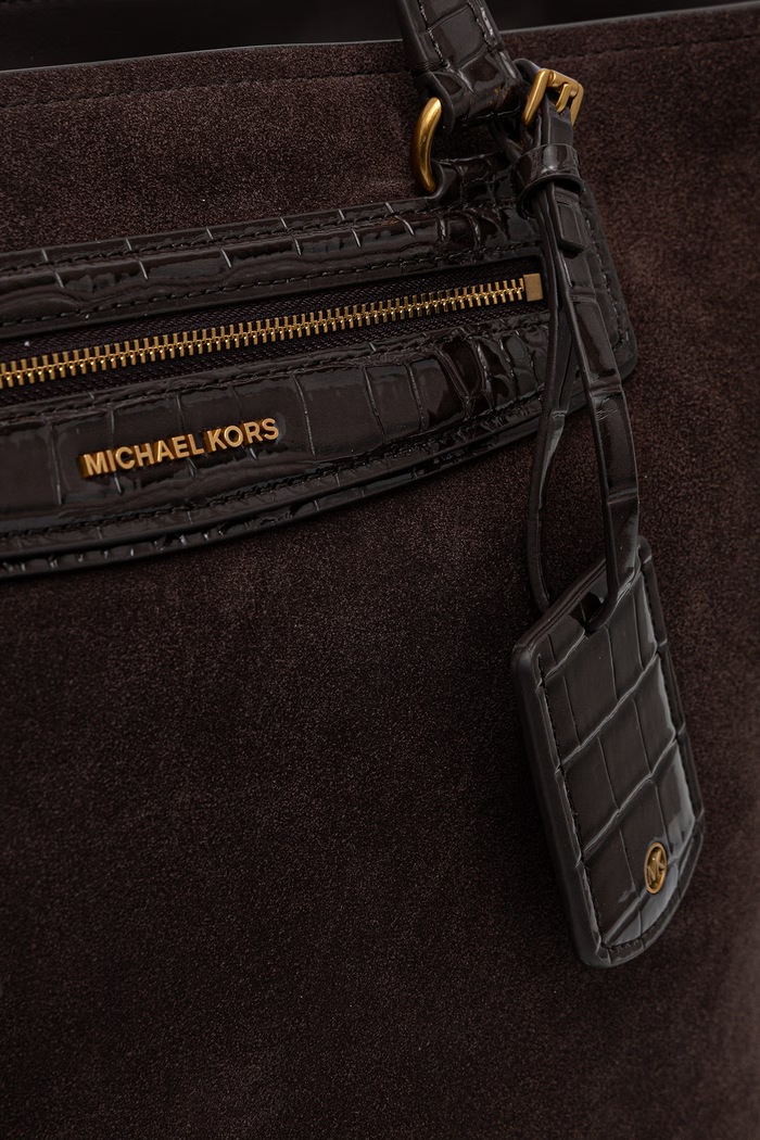 Torebka tote damska zamszowa MICHAEL Michael Kors 30F6ATVT4S brązowy
