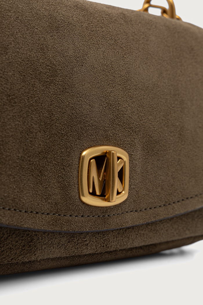 Torebka damska zamszowa BRYANT MICHAEL Michael Kors 30F6AYTL5S zielony