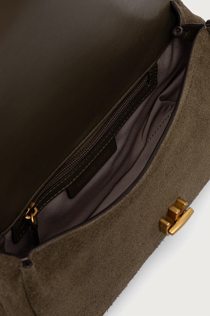 Torebka damska zamszowa BRYANT MICHAEL Michael Kors zielony 30F6AYTL5S