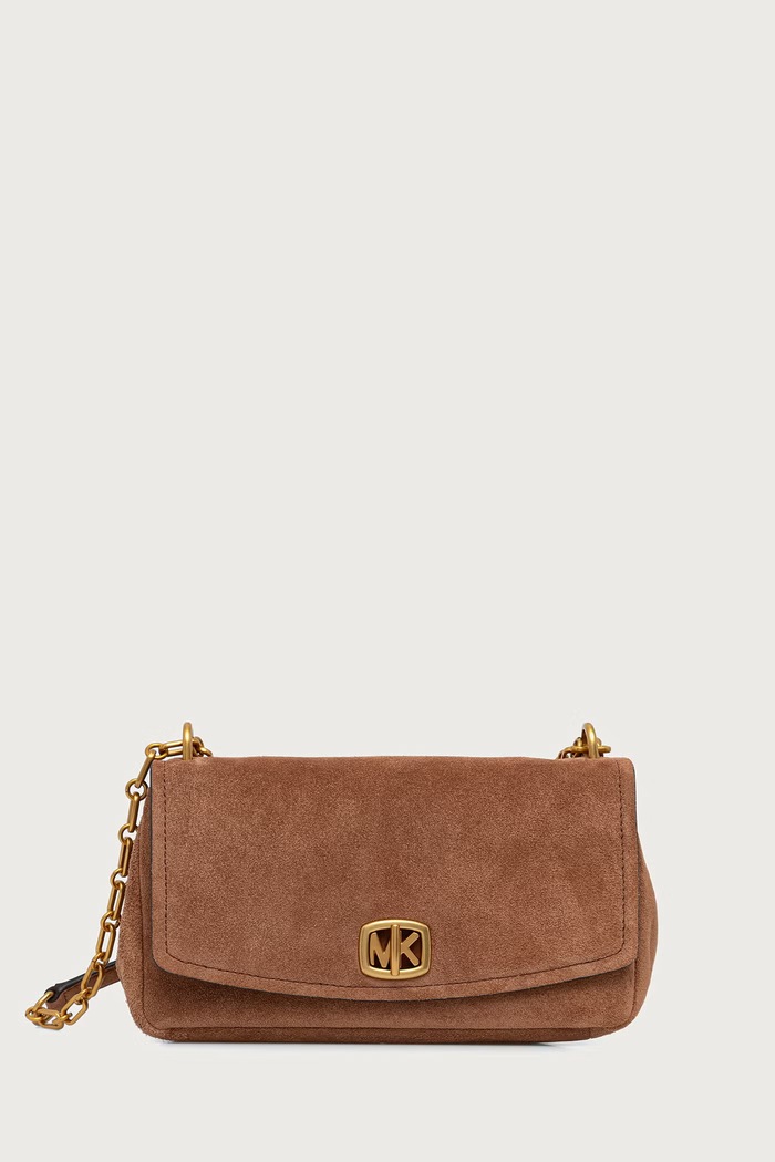 MICHAEL Michael Kors Torebka damska zamszowa BRYANT brązowy 30F6AYTL5S
