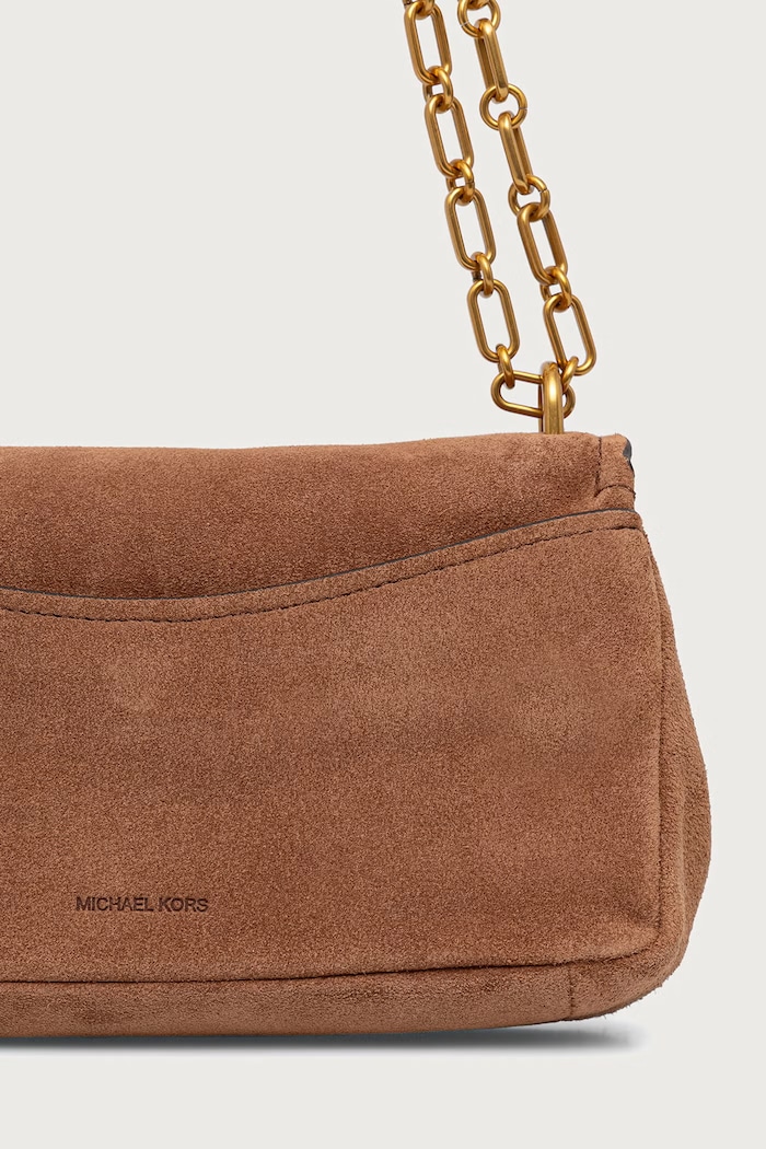 Akcesoria MICHAEL Michael Kors Torebka damska zamszowa BRYANT 30F6AYTL5S brązowy