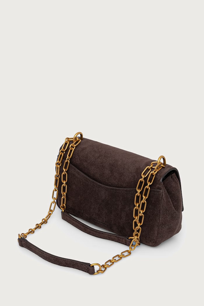 Akcesoria MICHAEL Michael Kors Torebka damska zamszowa BRYANT 30F6AYTL5S brązowy