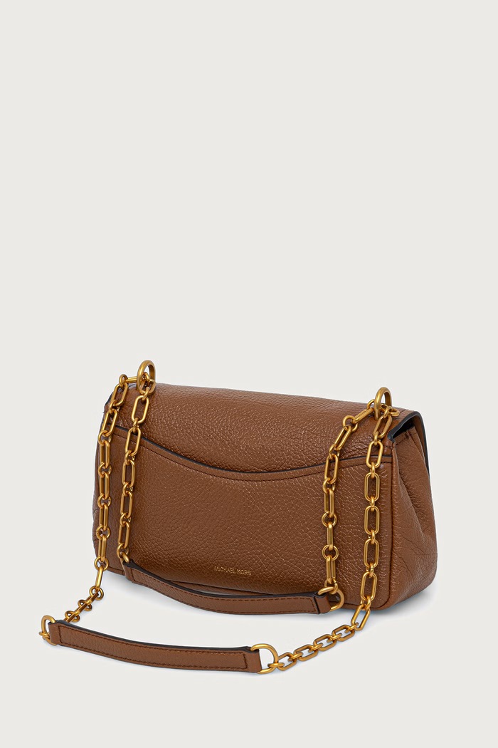 Akcesoria MICHAEL Michael Kors Torebka crossbody damska skórzana BRYANT 30F6AYTL5E brązowy