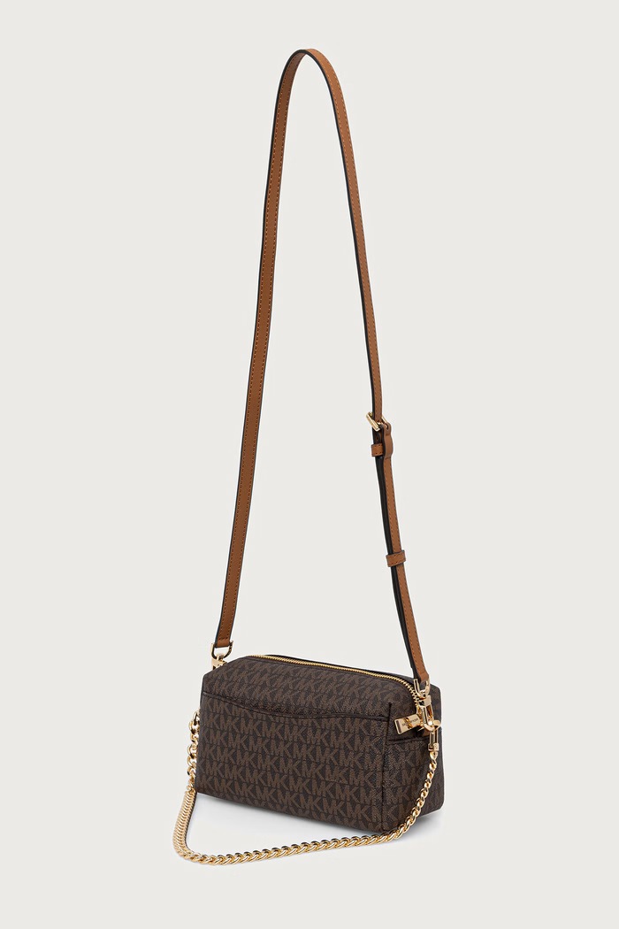 Akcesoria MICHAEL Michael Kors Torebka crossbody damska z imitacji skóry BRYANT 32F6GYTC1B brązowy