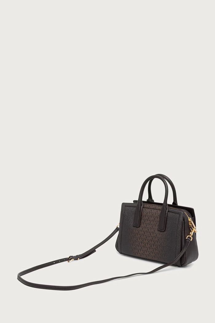 Torebka crossbody damska z imitacji skóry LAILA MICHAEL Michael Kors 30F6G9IS1B brązowy